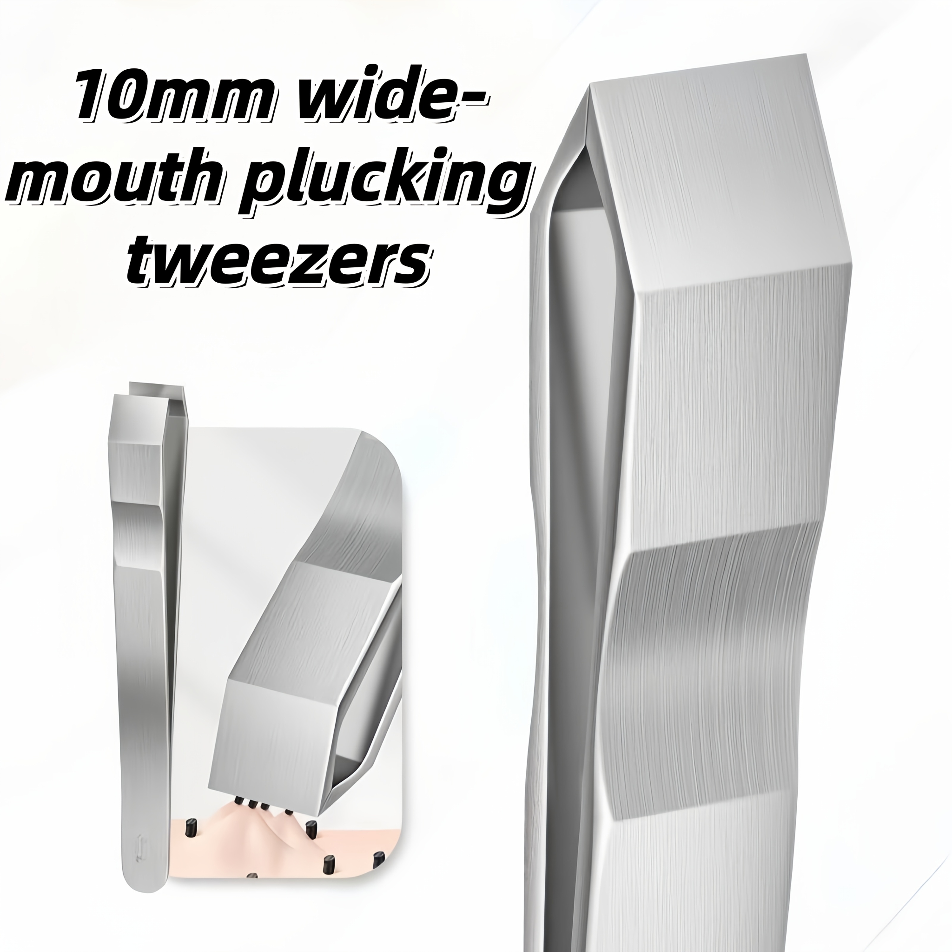 Hair Clipper Professional - Stainless Steel Beard Mustache Trimmer Tweezers