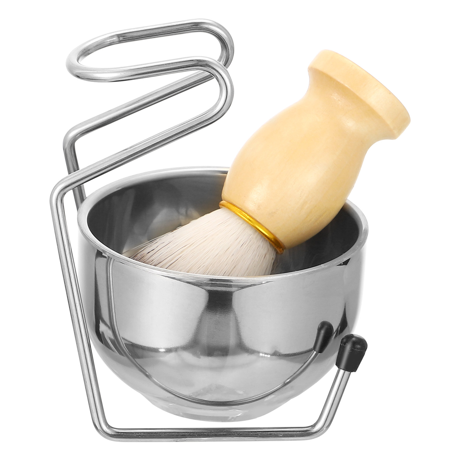 Shaving Brush Set - 1Set Stainless Steel Shaving Brush Set