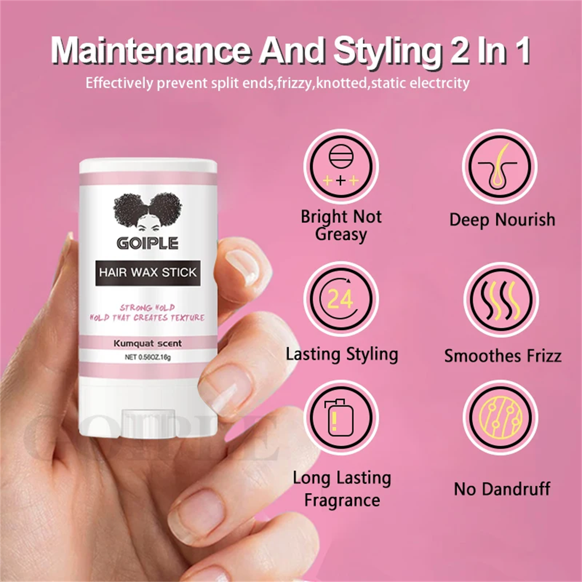 GOIPLE Flyaway Taming Wax Stic - Hair Wax Stick recension och pris