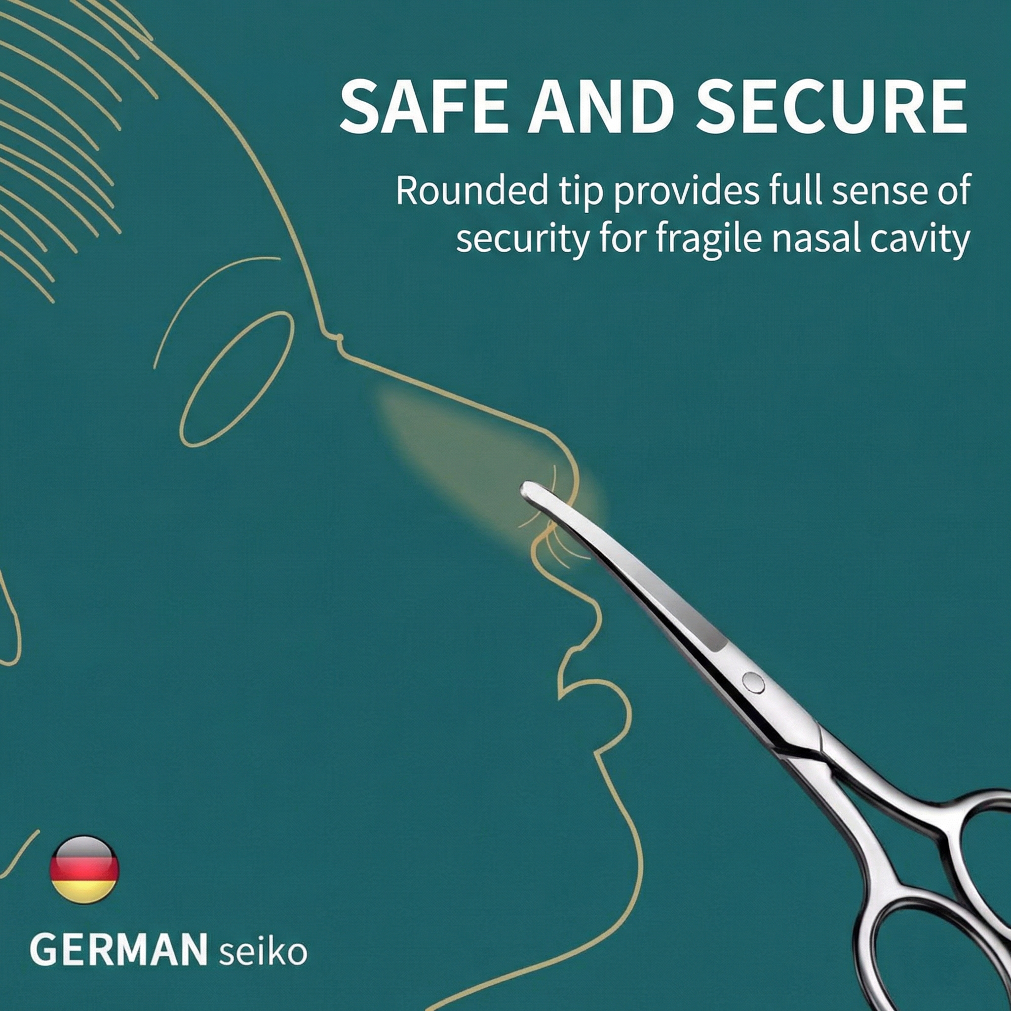 German Style Round-Tip Nose Ha - Men'S Grooming Tips recension och pris