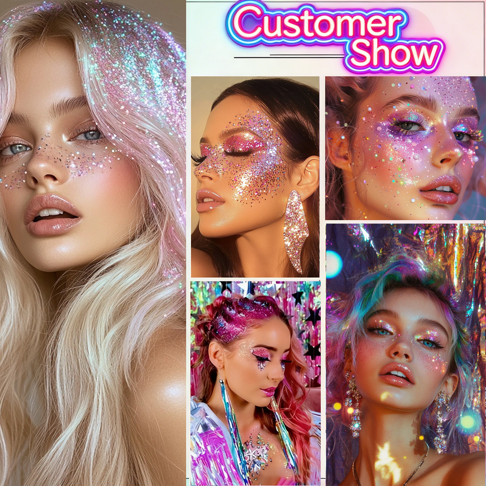 Sparkling Sequins Glitter Gel  - Hair Wax Stick recension och pris
