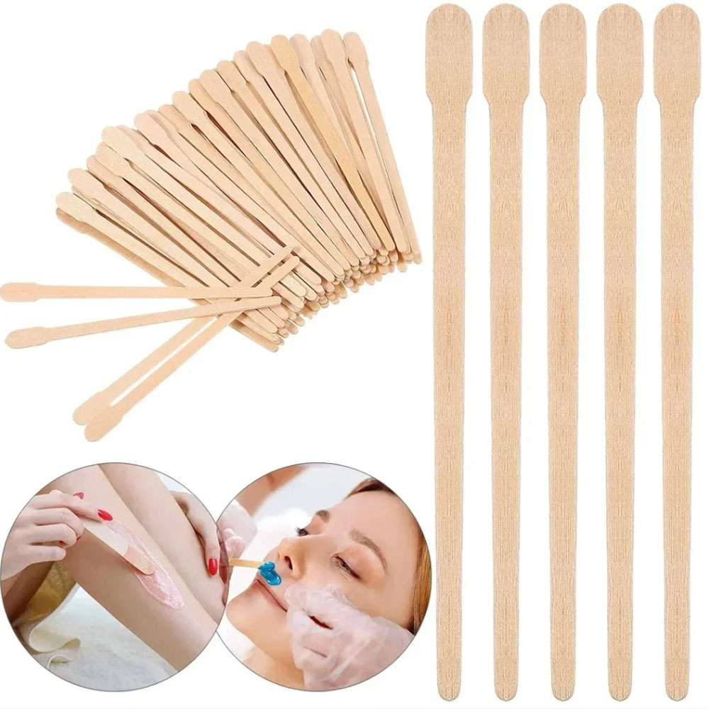 500/200/100Pcs Wooden Hair Rem - Hair Wax Stick recension och pris