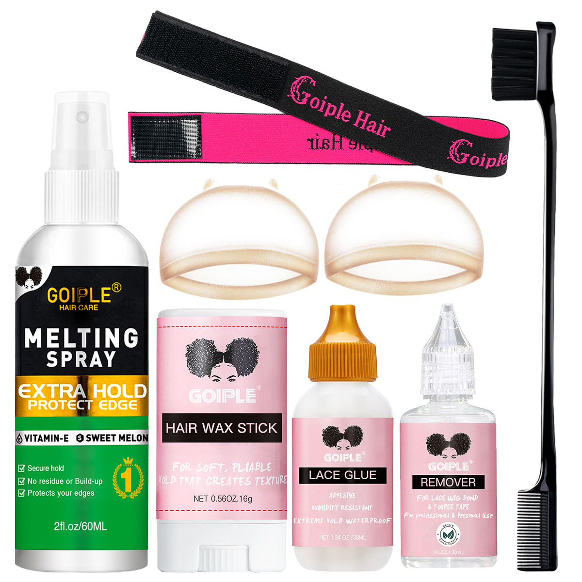 GOIPLE Lace Wig Melting Spray  - Hair Wax Stick recension och pris