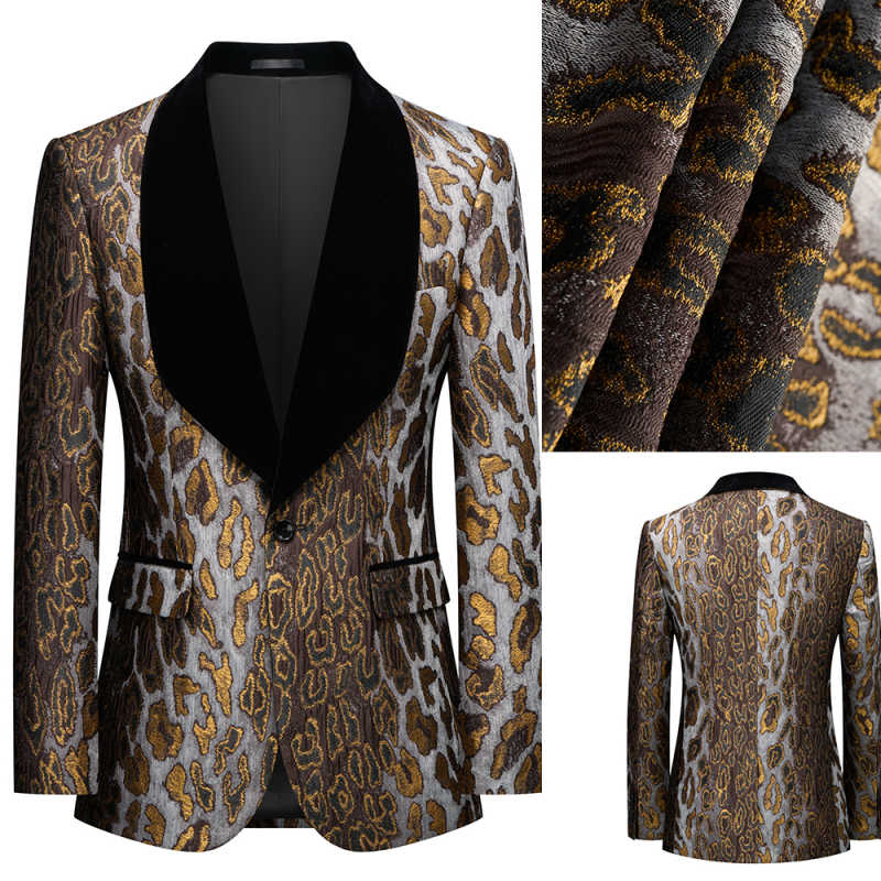 Modern Golden Patterned Jacqua - Men'S Grooming Spot recension och pris