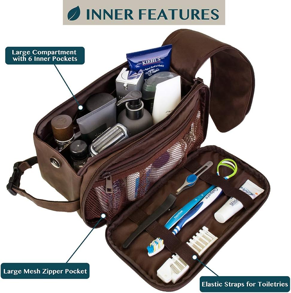 PAVILIA Toiletry Bag for Men,  - Men'S Grooming Bag recension och pris