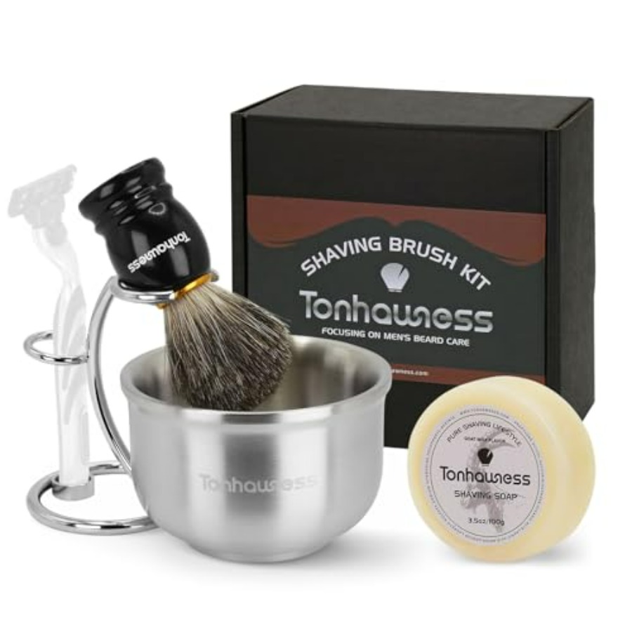 Shaving Brushes Kit For Men, 4 - Shaving Brush Set recension och pris