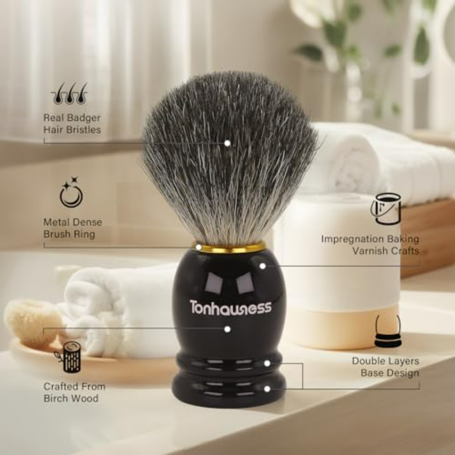 Shaving Brushes Kit For Men, 4 - Shaving Brush Set recension och pris