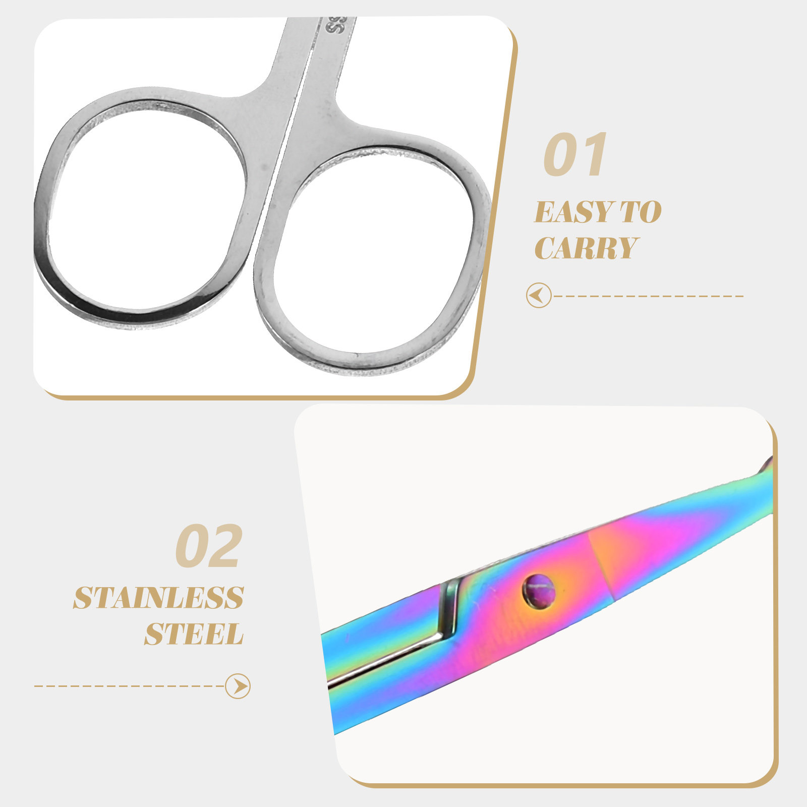 2Pcs Nose Hair Scissor Set Rou - Men'S Grooming Tips recension och pris