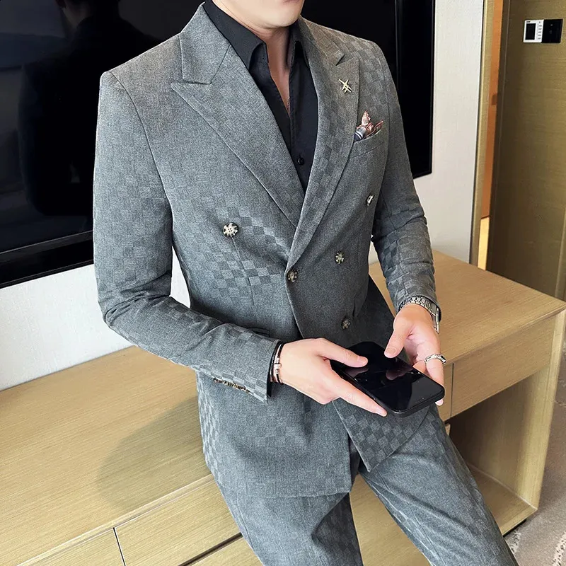 Fashion Men Suits 2 Piece Coat - Men'S Grooming Spot recension och pris