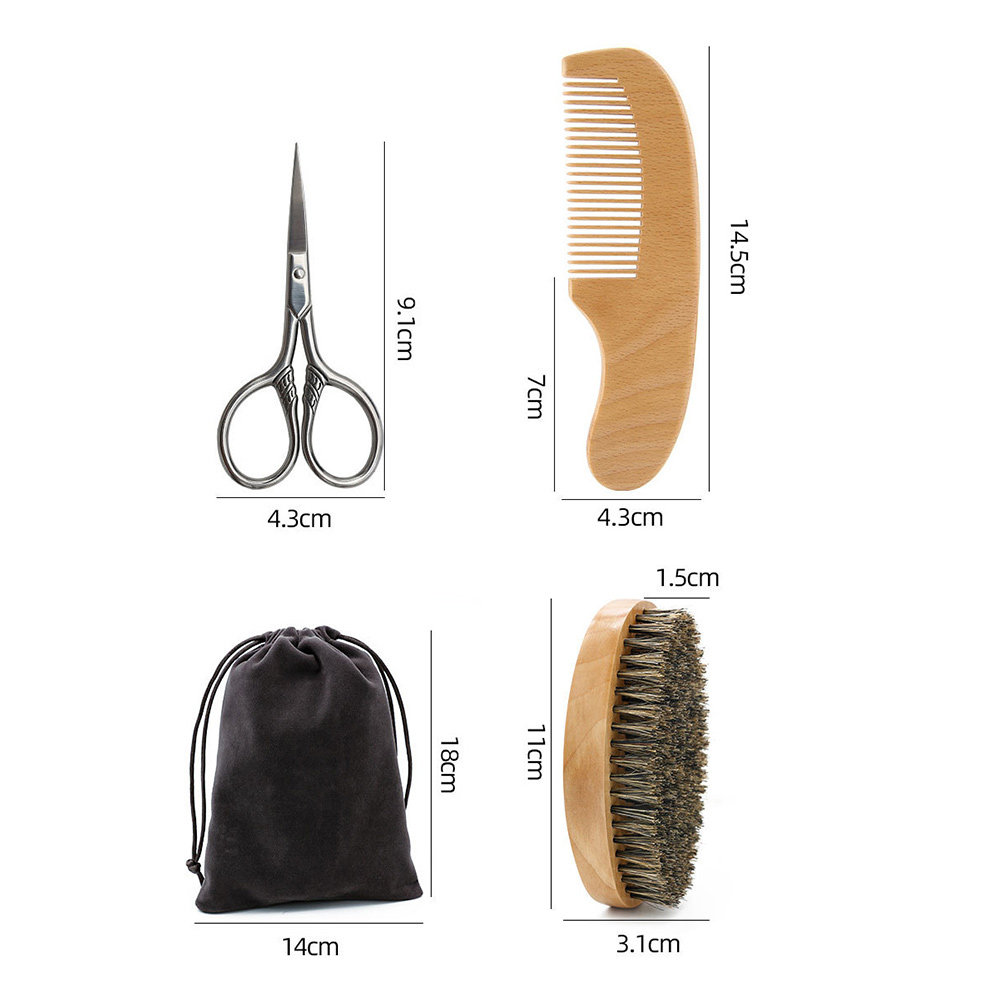 1Set Beard Shaving Set Natural - Shaving Brush Set recension och pris