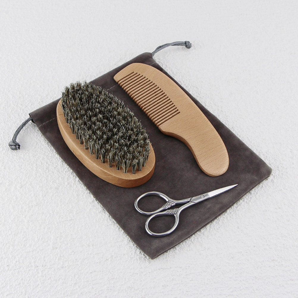 1Set Beard Shaving Set Natural - Shaving Brush Set recension och pris