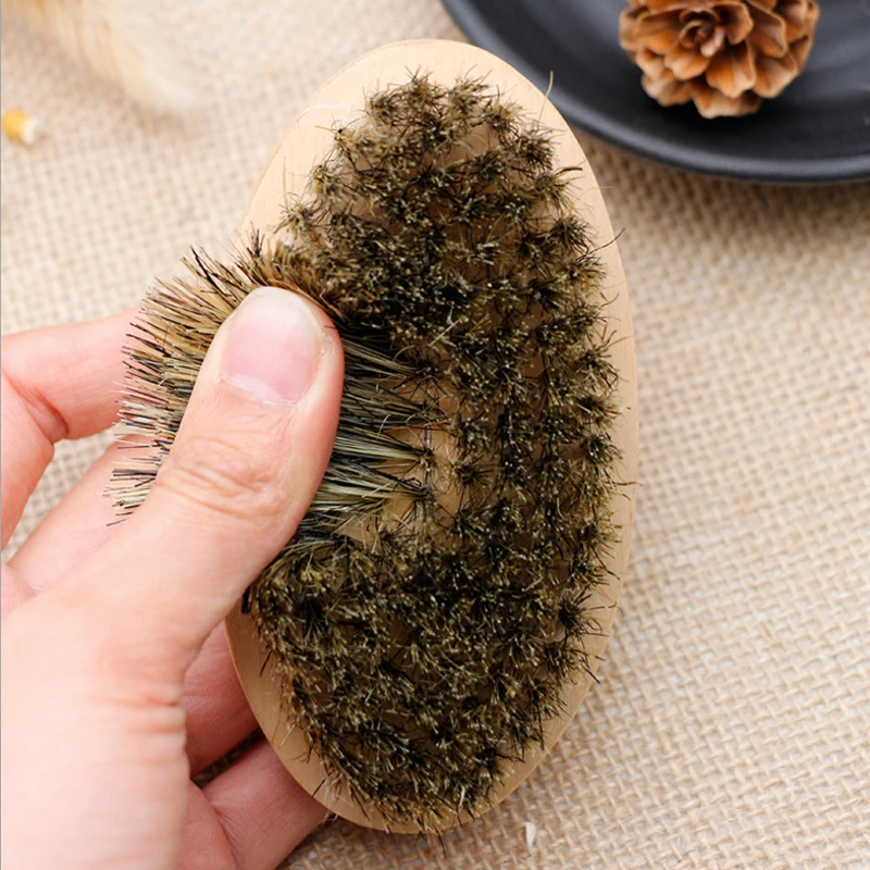 Soft Boar Bristle Wood Beard B - Shaving Brush Set recension och pris