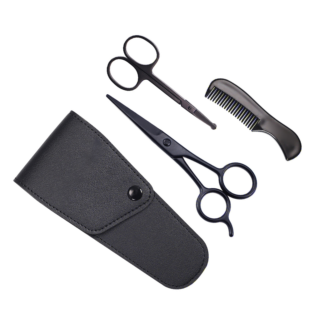 1Set Beard Comb Kit with Sciss - Shaving Brush Set recension och pris