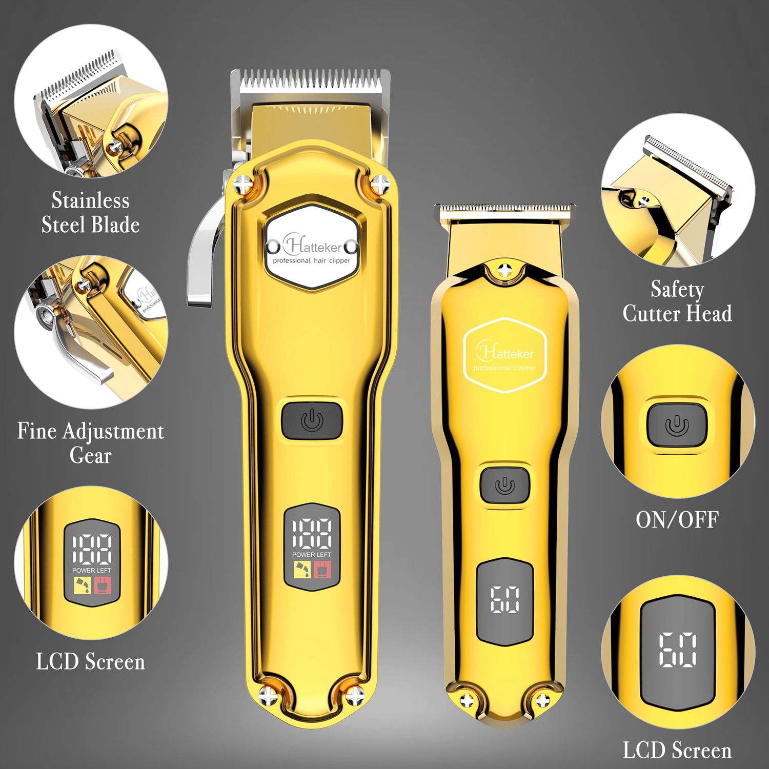 HATTEKER Professional Cordless - Hair Clipper Professional recension och pris
