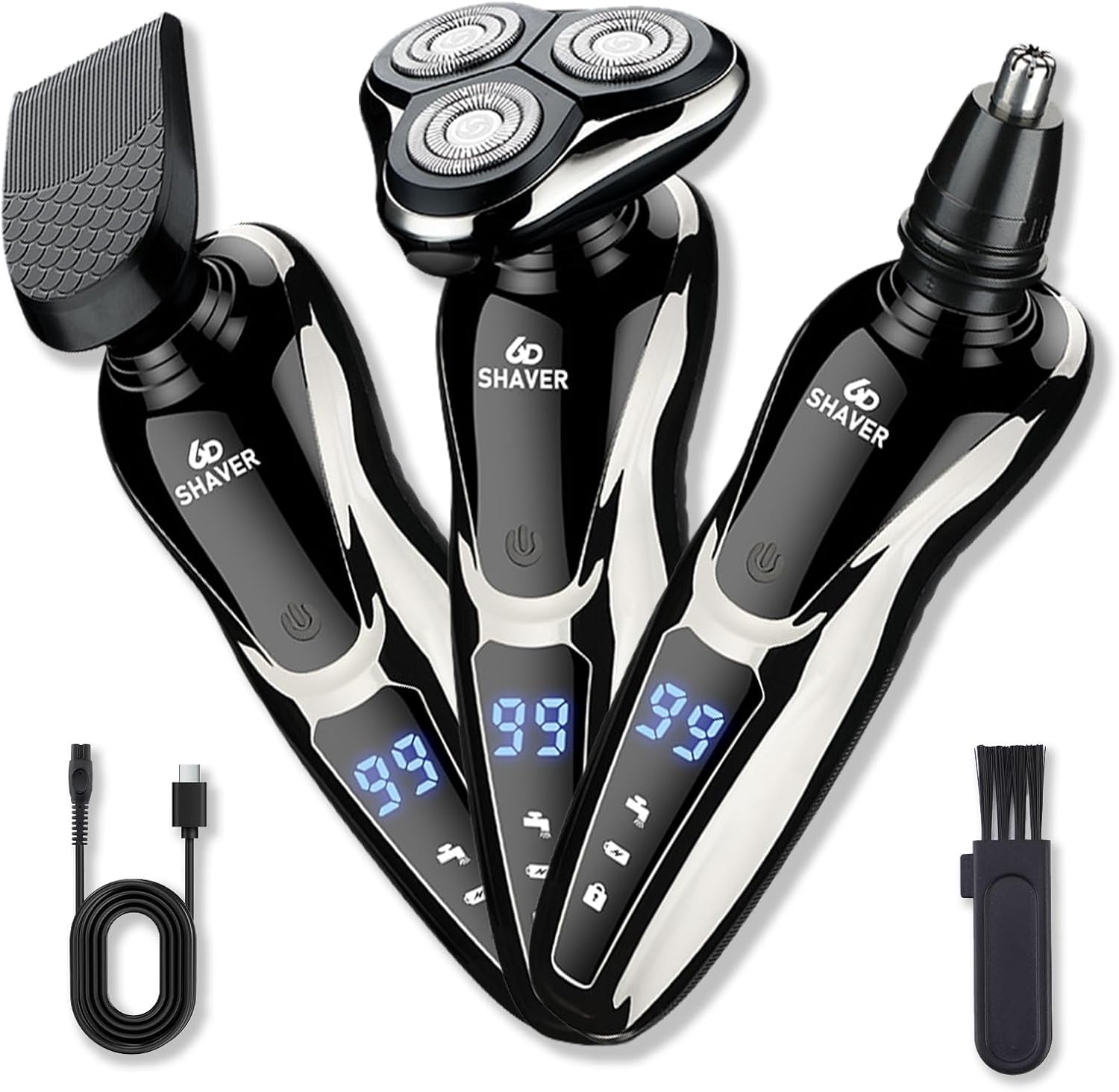 Rechargeable Electric Shaver f - Shaving Brush Set recension och pris