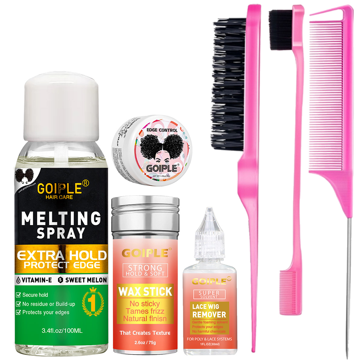 Lace Wig Melting Spray Wigs Gl - Hair Wax Stick recension och pris